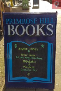 primrose hill bookshop sign