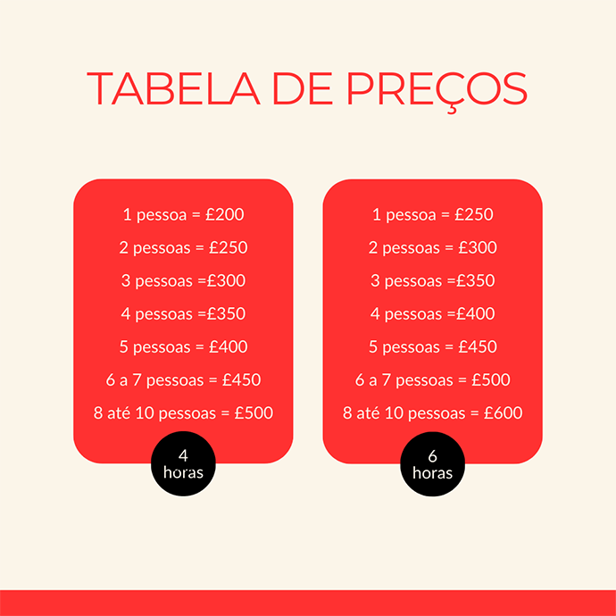 Beige Minimalist Pricing Table Instagram Post